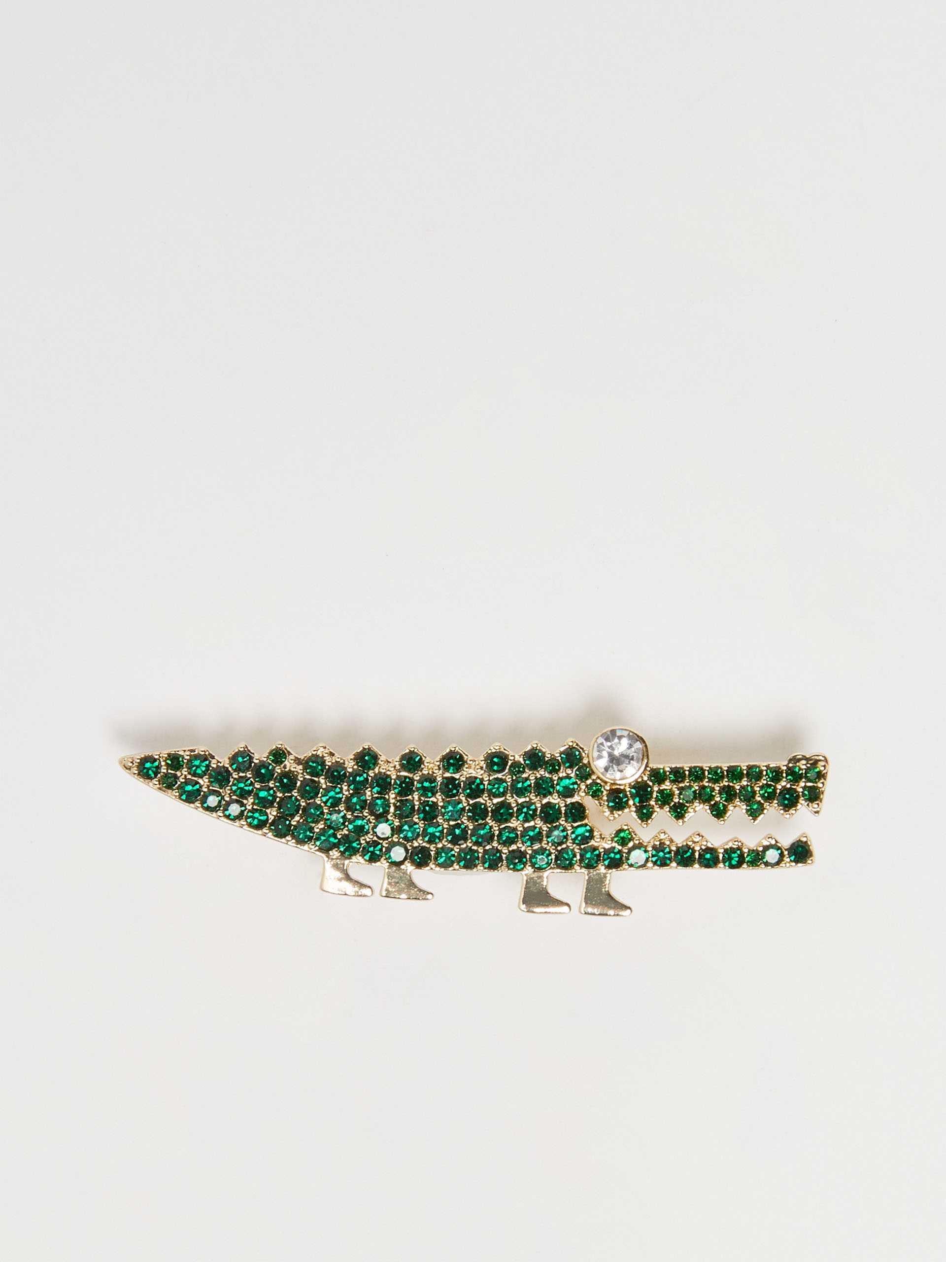 GERARDA Metal and glass brooch - 1