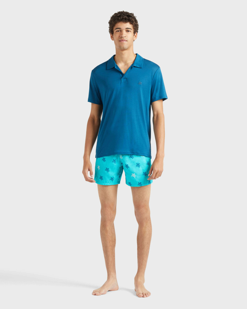 Vilebrequin Men Tencel Polo Shirt Solid outlook