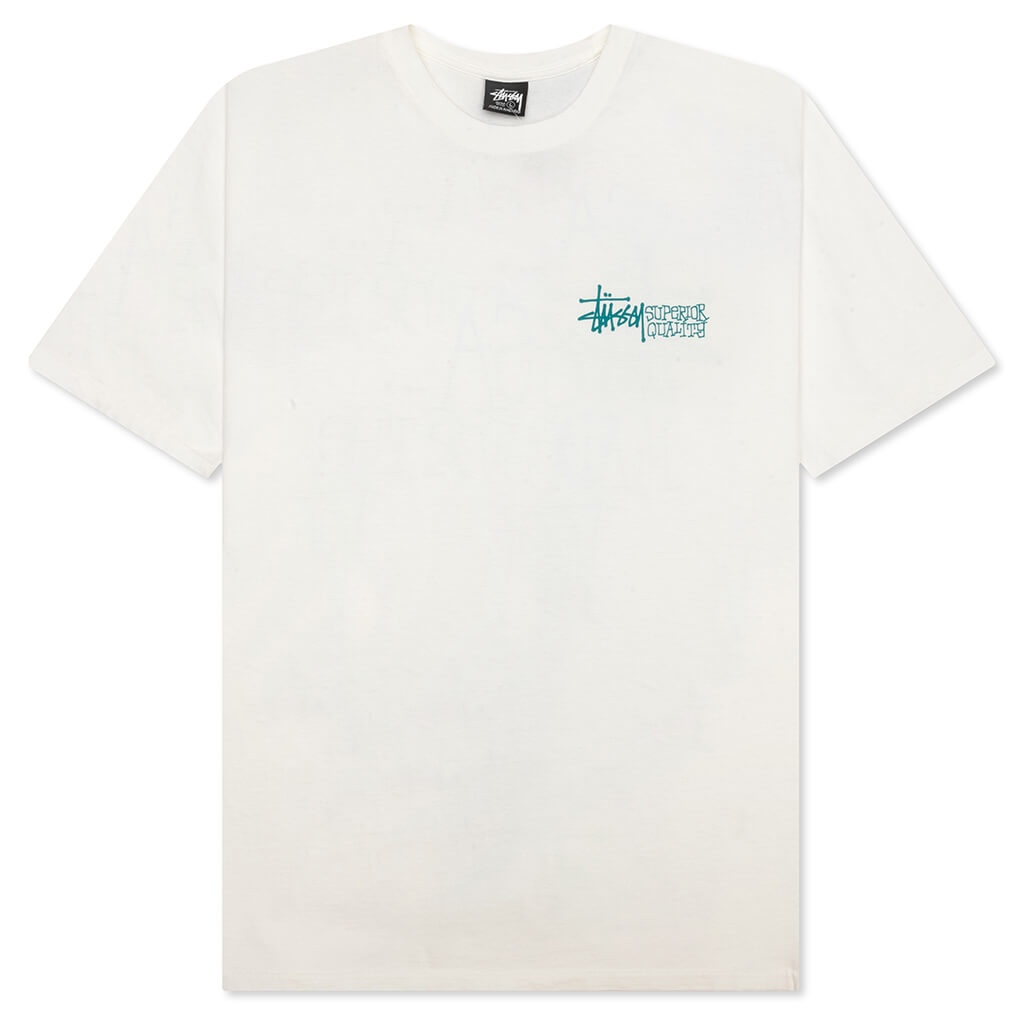 Stüssy SUPERIOR QUALITY PIGMENT DYED TEE - NATURAL | feature