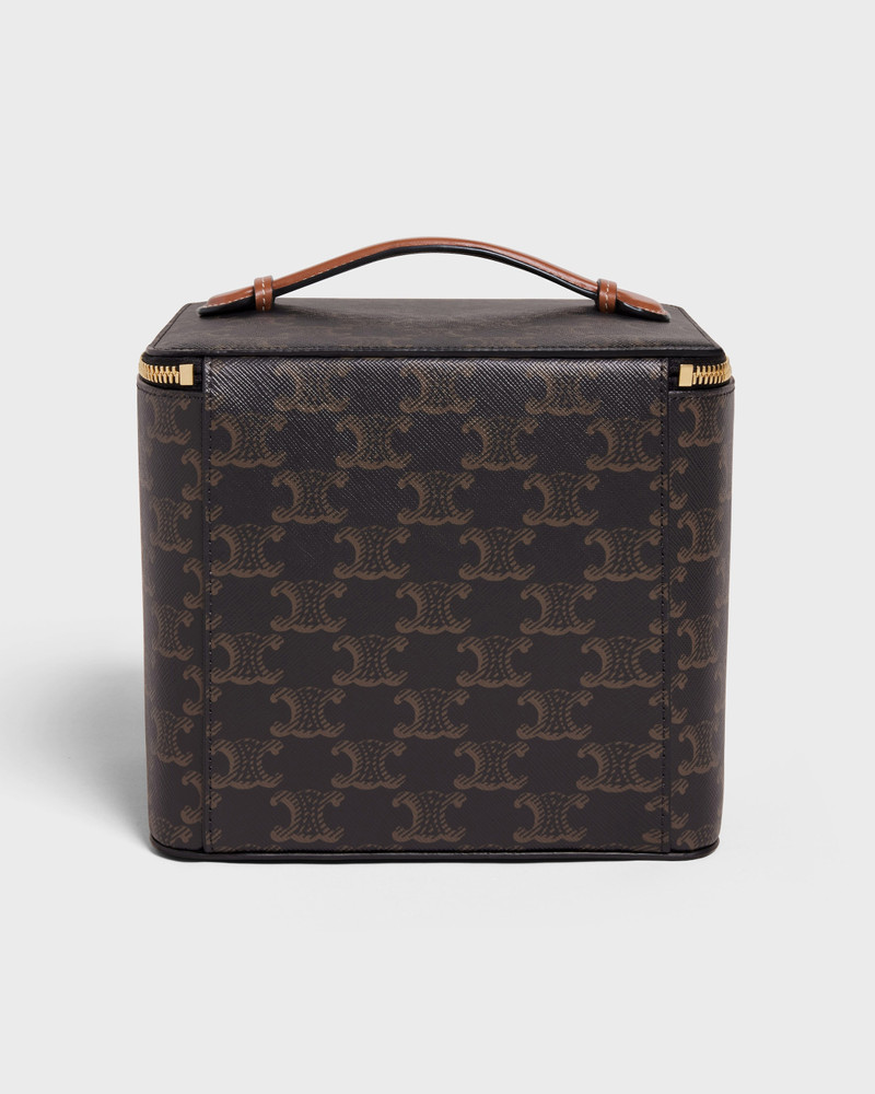 SQUARE VANITY CASE IN TRIOMPHE CANVAS AND CALFSKIN 3