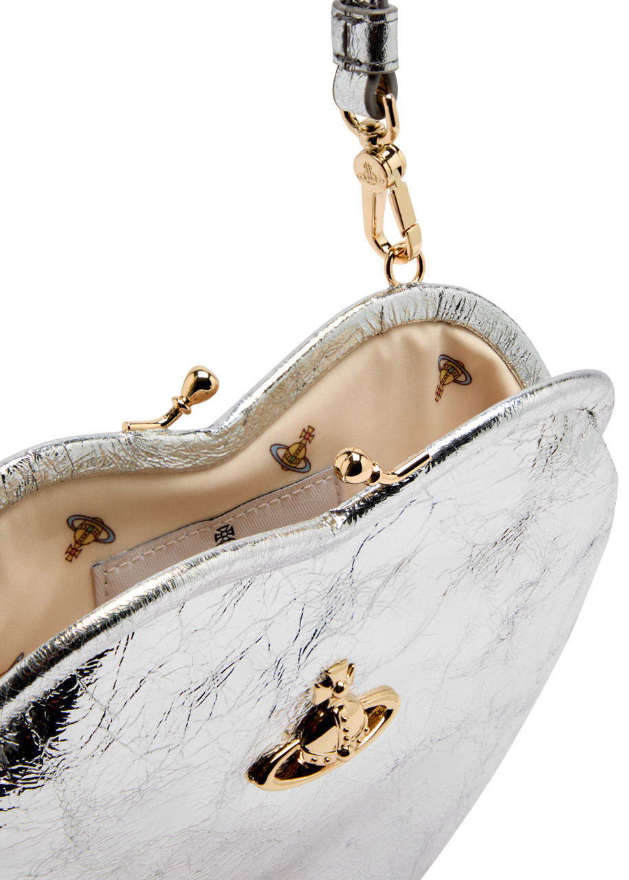 Vivienne Westwood Belle Heart Metallic Leather top Handle bag - 4