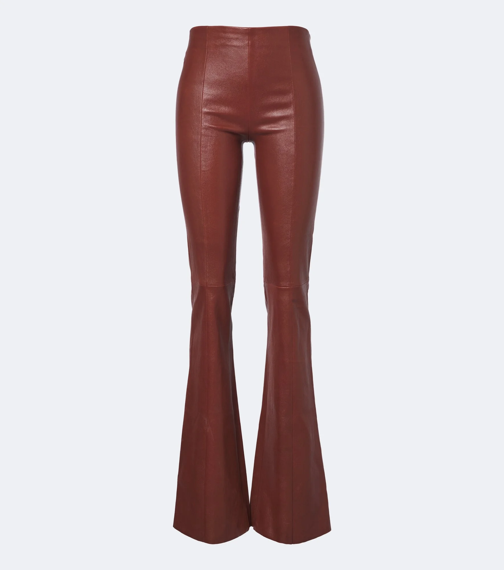 Gege leather flared pants - 1