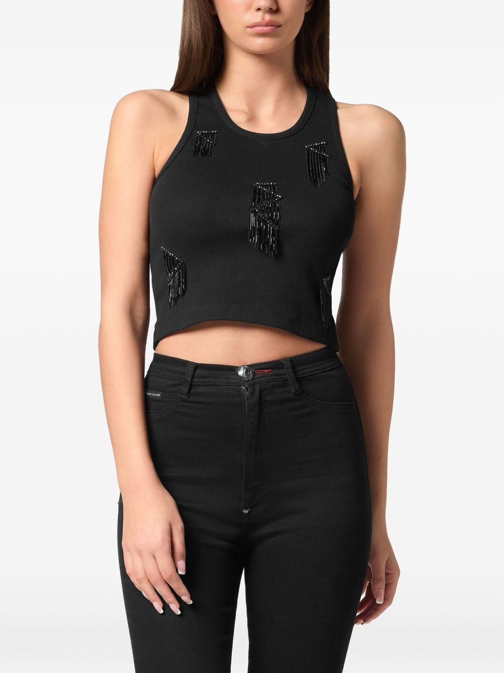fringed tank top - 3