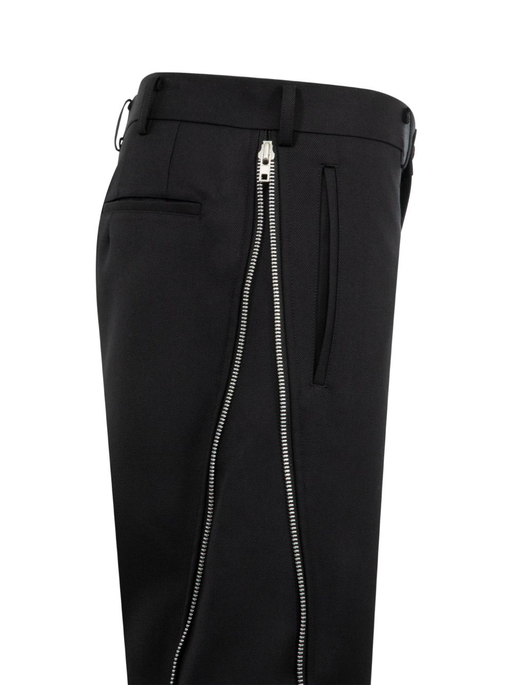 zip-embellished trousers - 3