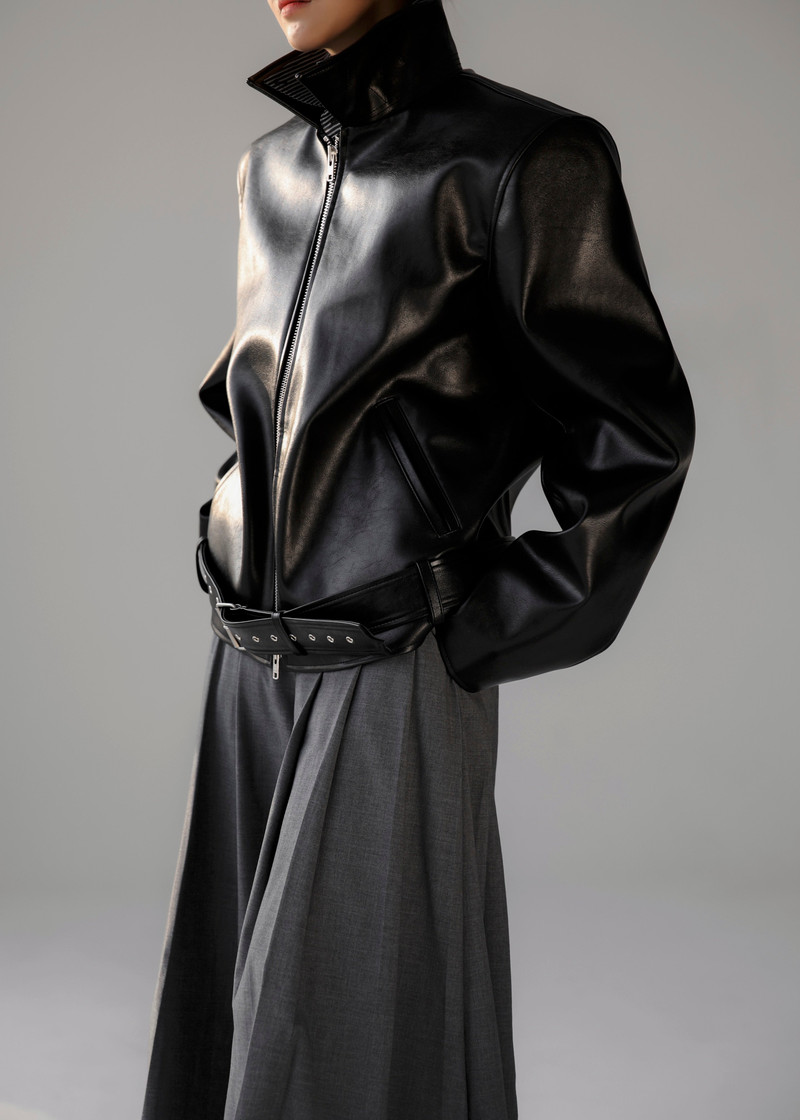 Norbury Faux Leather Jacket - Black 9