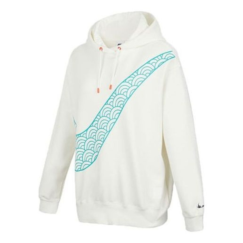 (WMNS) Nike CNY New Year's Edition Hoodie Fleece Loose Knit Sports White DQ5368-133 - 1