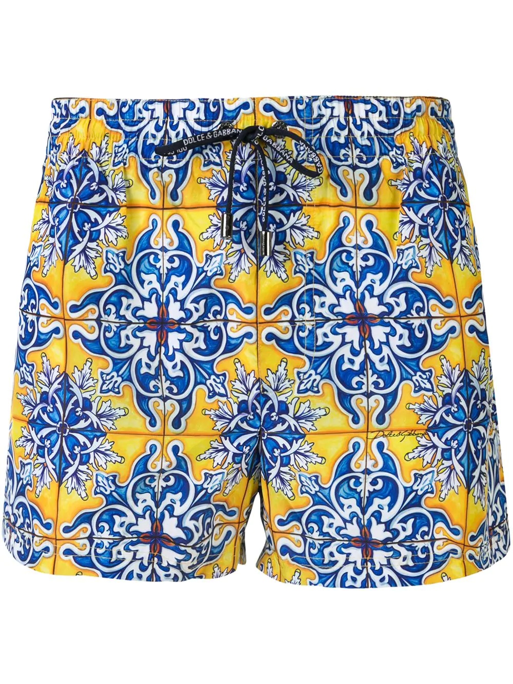 Maiolica print swim shorts - 1