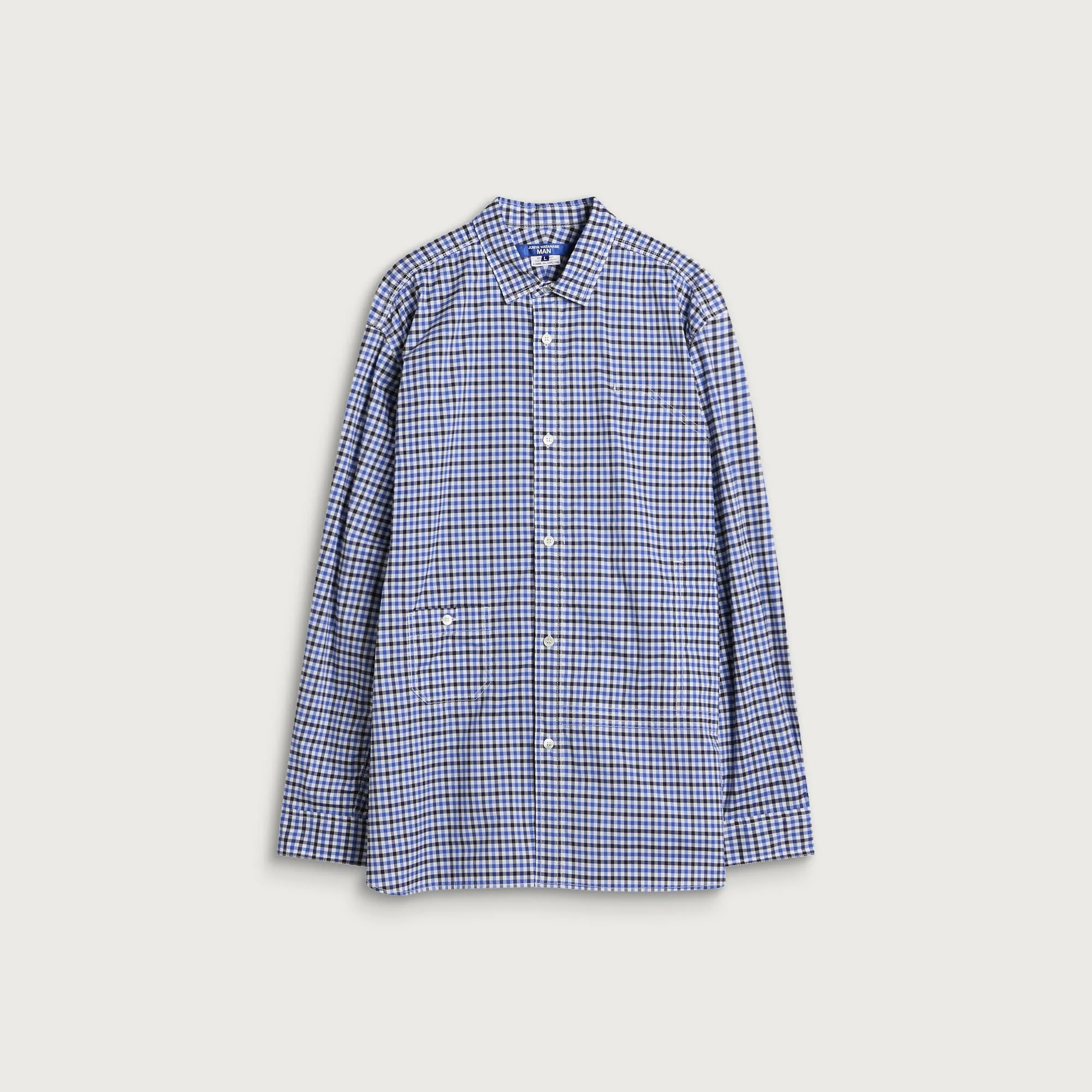 Junya Watanabe MAN Mixed Check Corduroy Ripstop Shirt - 1