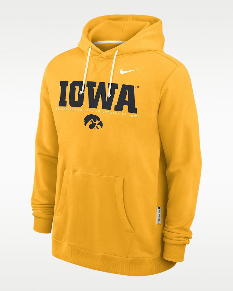 Iowa Sideline Men's Nike Dri-FIT College Pullover Hoodie 1