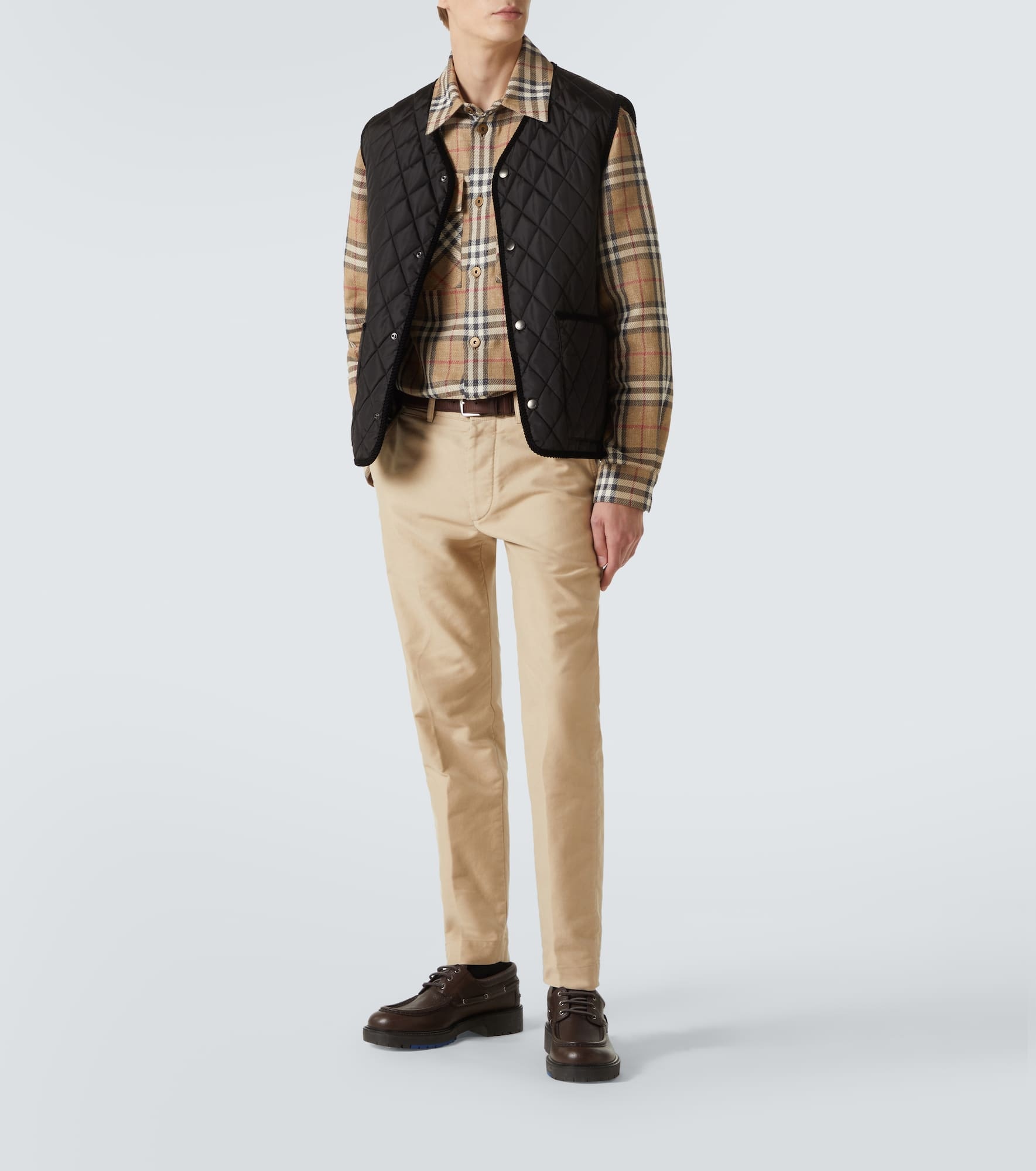 Burberry Check cotton and linen shirt - 2