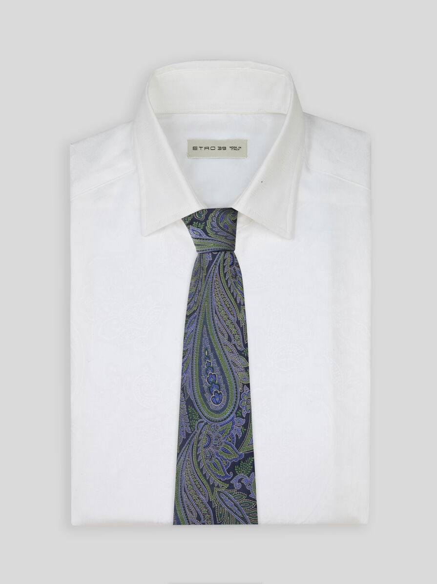 PAISLEY SILK JACQUARD TIE - 2