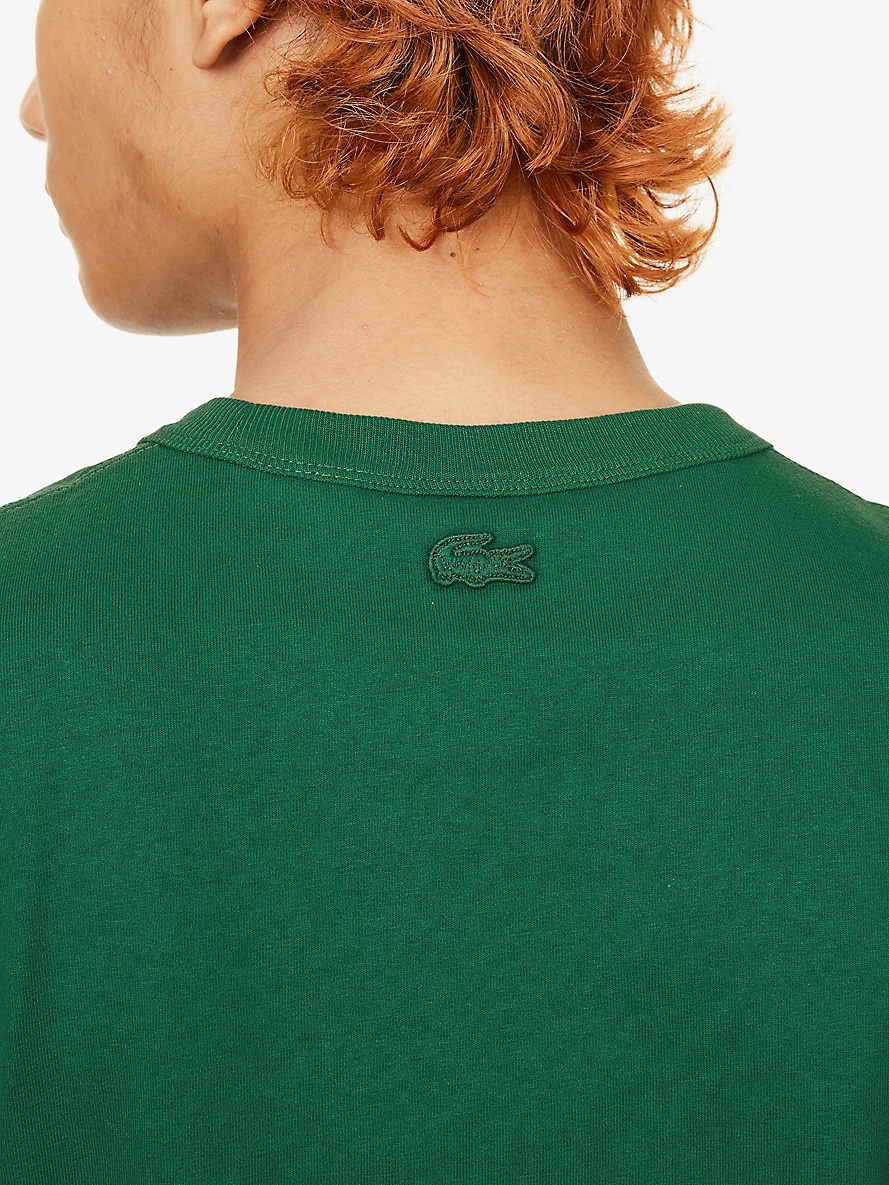 le FLEUR* x Lacoste logo-print cotton-jersey T-shirt - 5