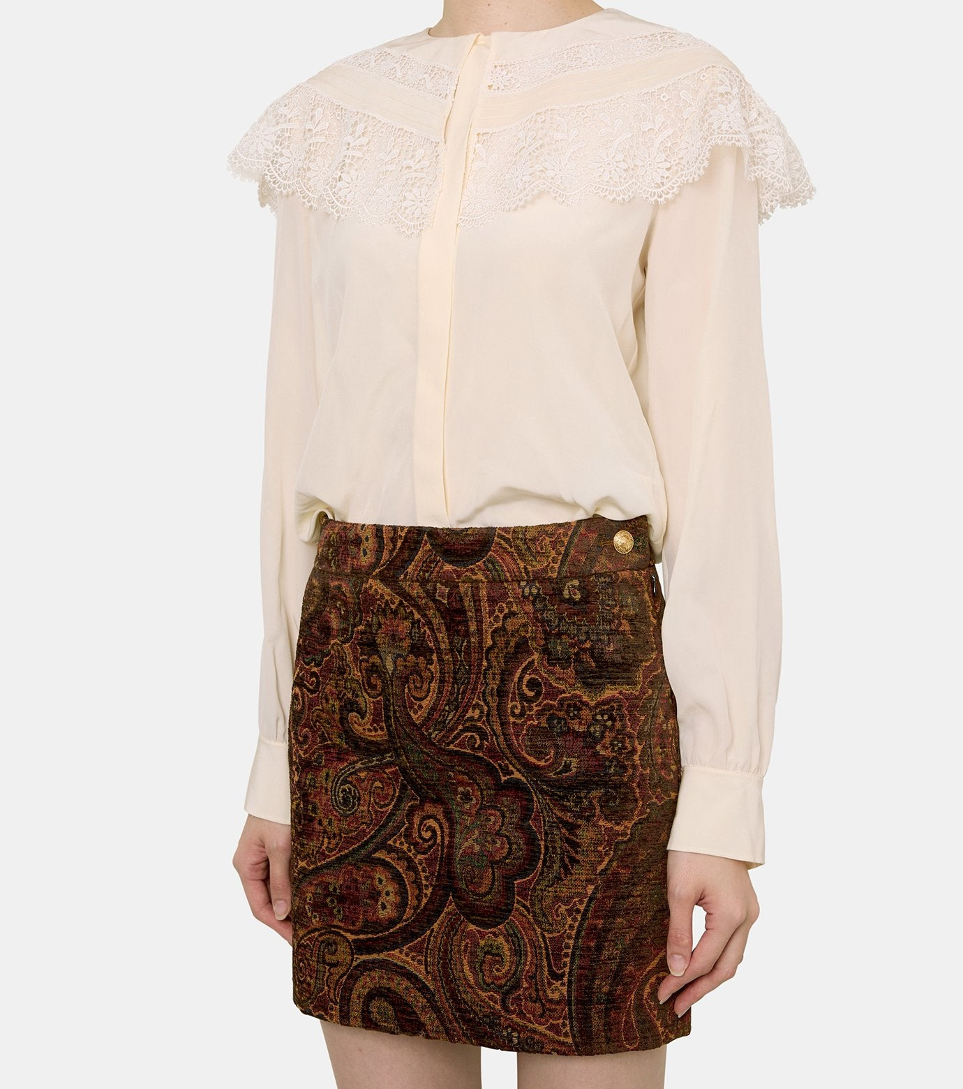 Lace Collar Blouse - 4