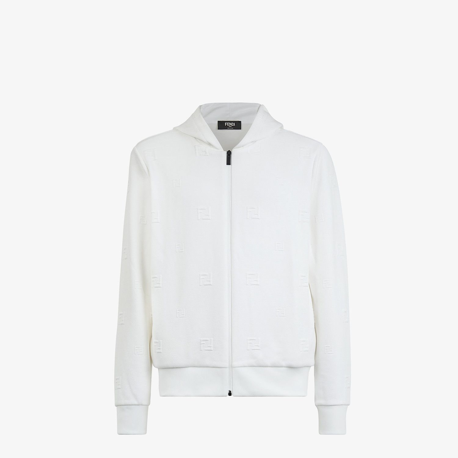 White jersey sweatshirt - 1