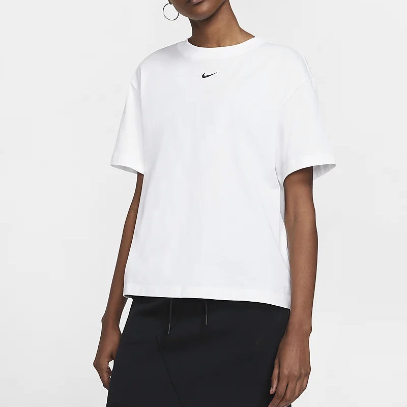 (WMNS) Nike Sportswear Essentials Embroidery Logo 'White' CT2587-100 - 7