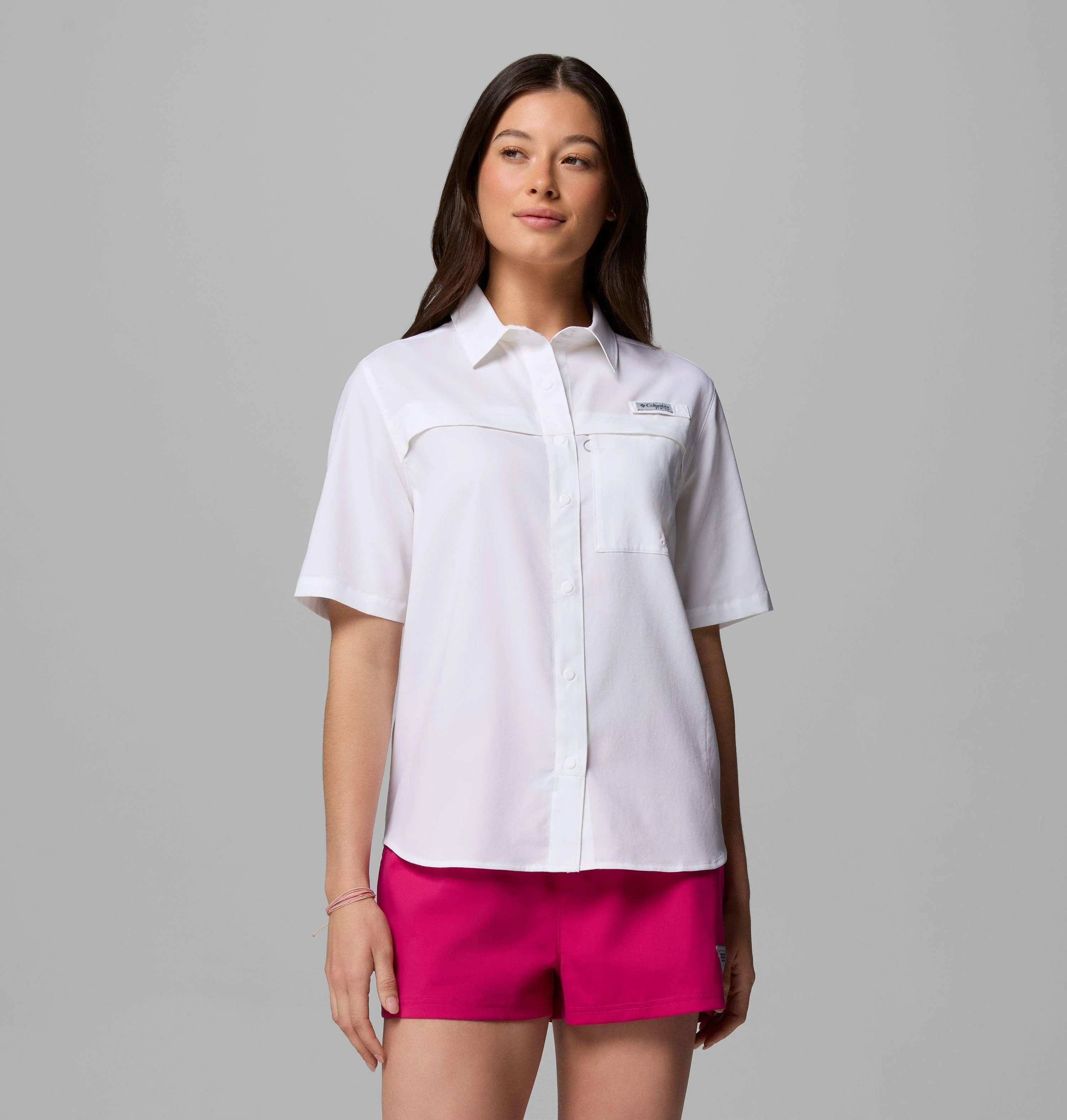 Women's PFG Castback Woven Short Sleeve Shirt - 1