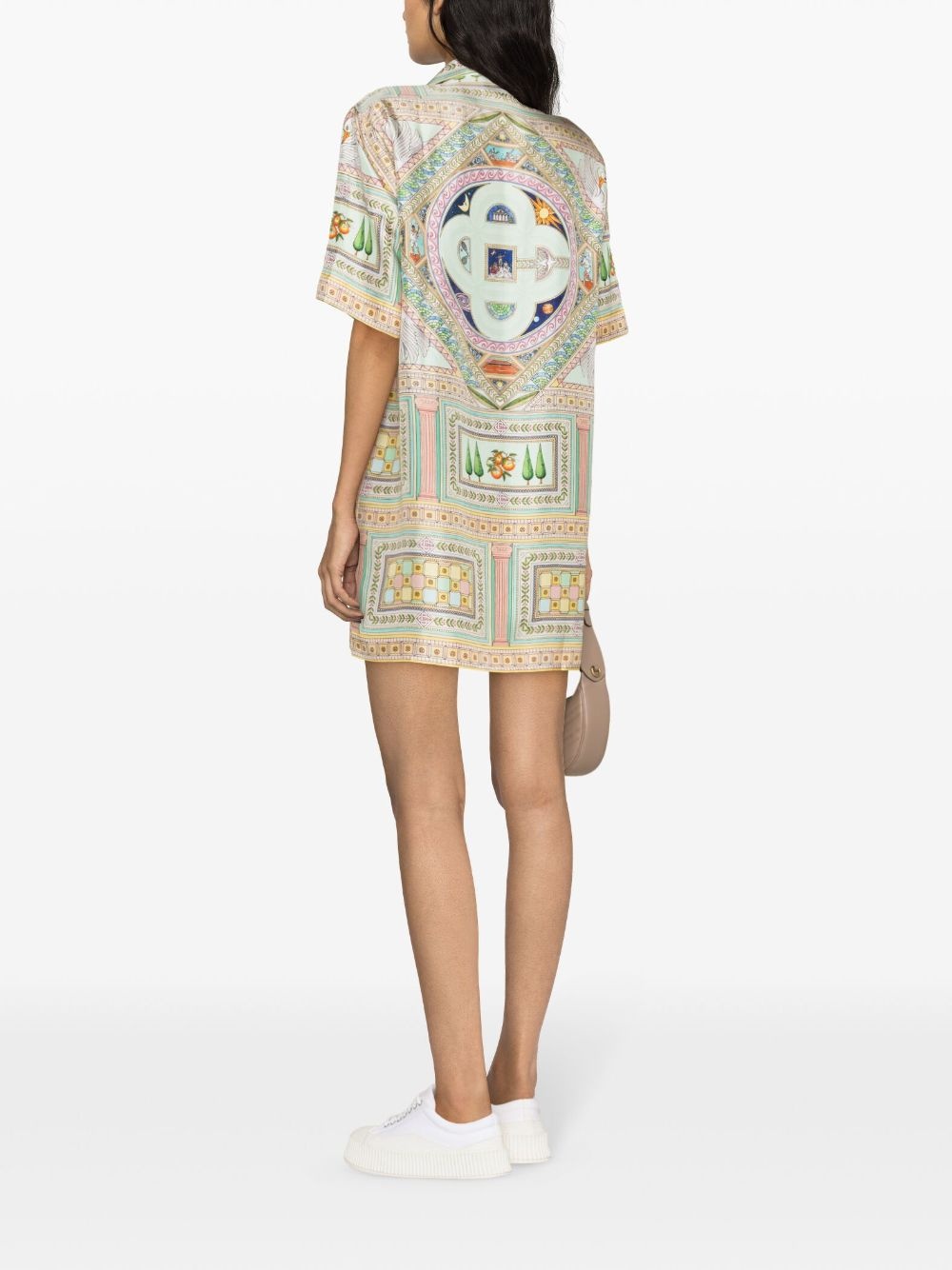 Le Labyrinthe silk shift dress - 4