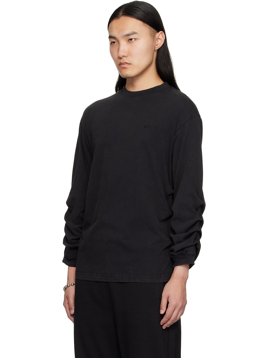 Black Wrinkled T-shirt - 4