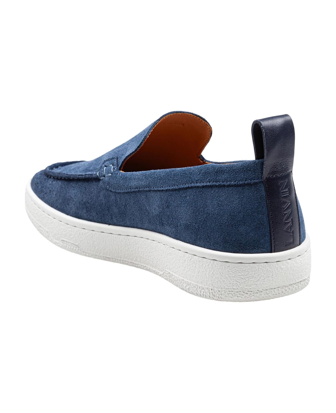 Suede Slipper Navy Blue Color - 4