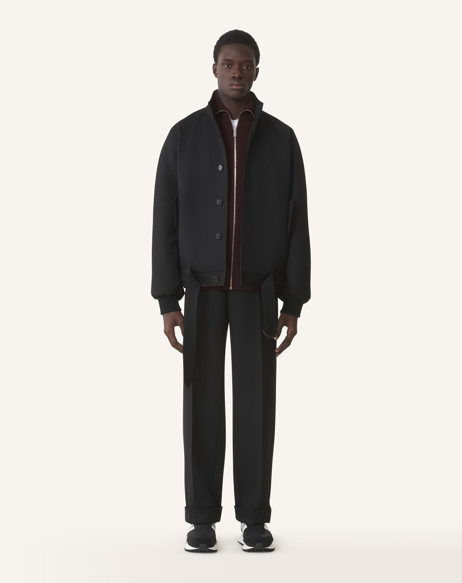 STAND COLLAR JACKET - 2