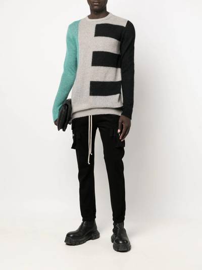 Rick Owens geometric pattern jumper outlook