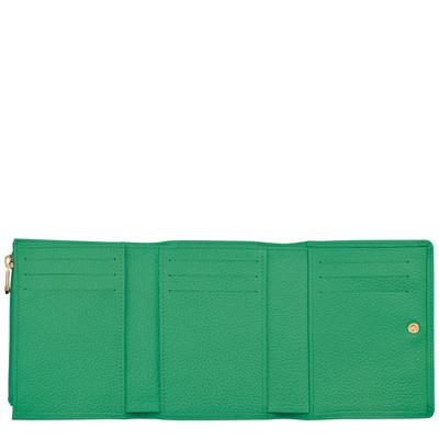 Longchamp Le Foulonné Wallet Green - Leather outlook