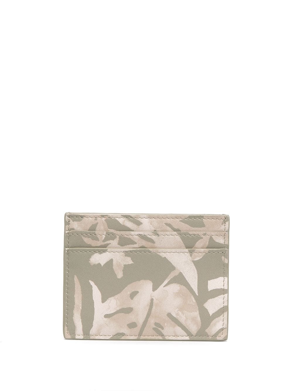 leaf-print compact cardholder - 2