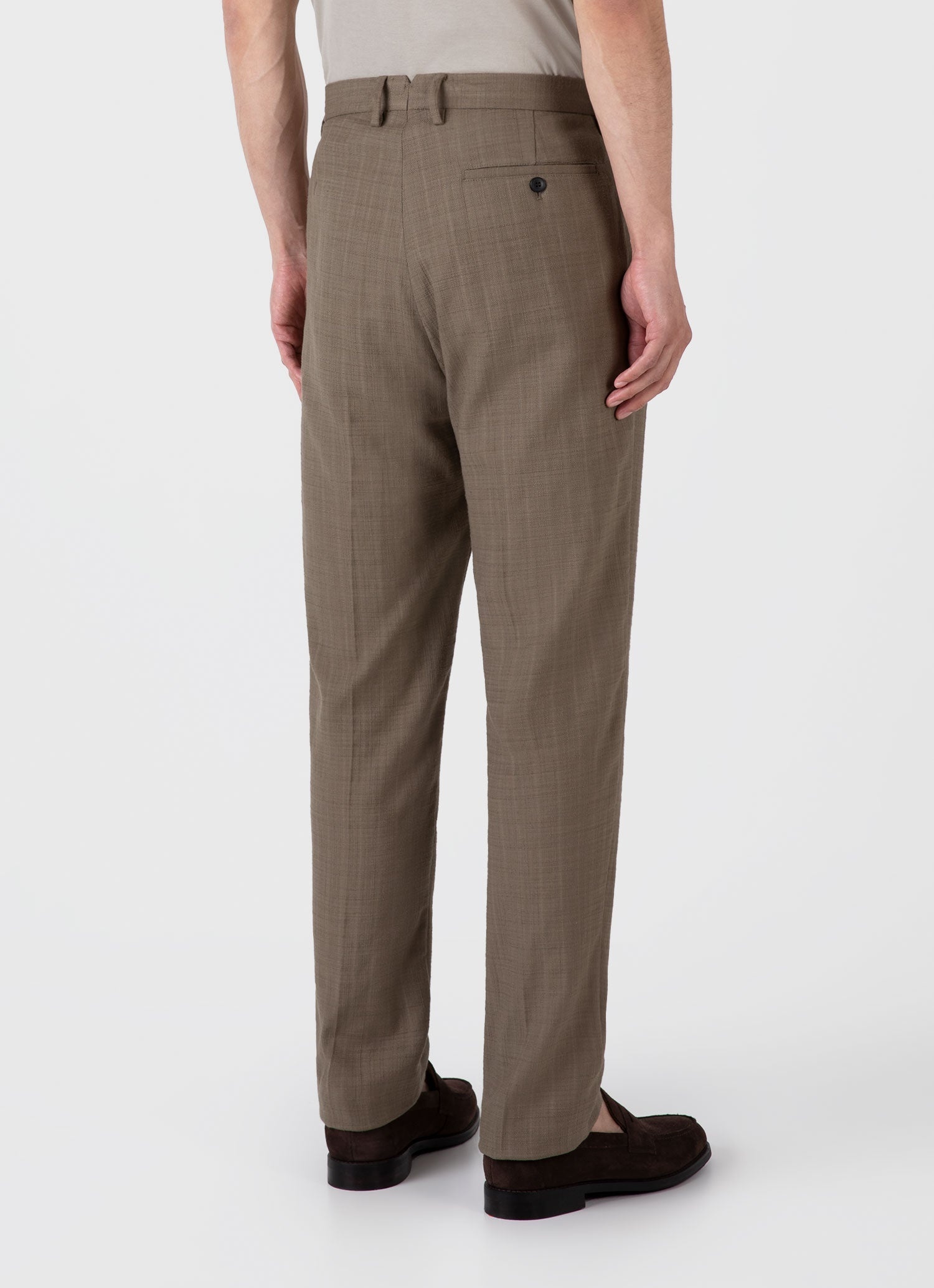 Cotton Raffia Pleat Trouser - 5