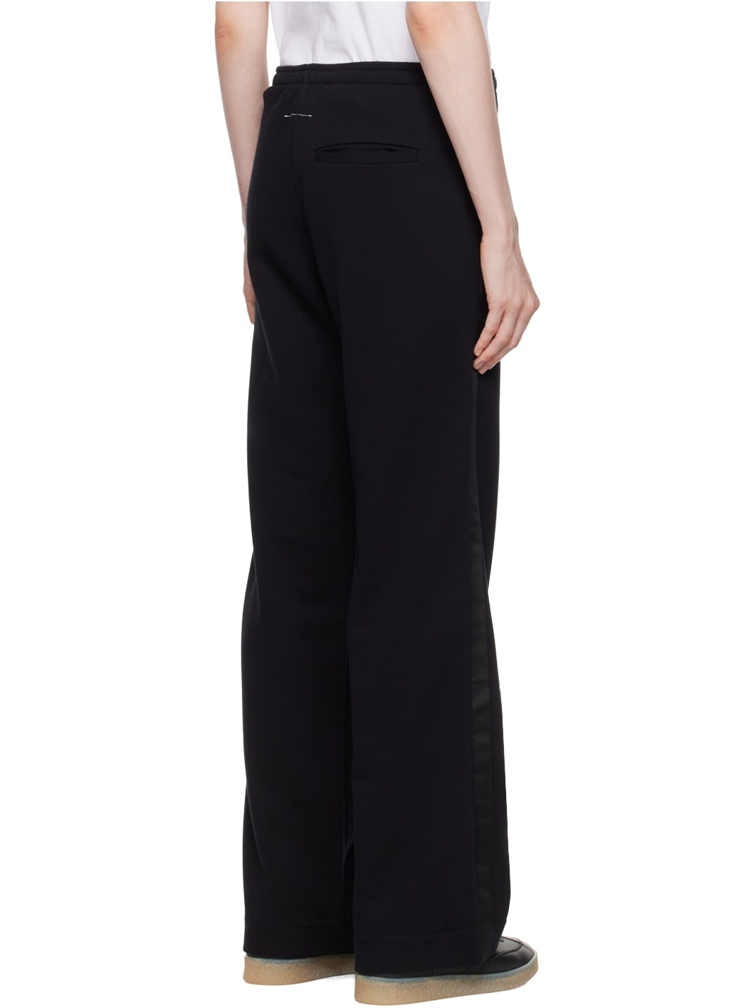 Black Unbrushed Lounge Pants - 3