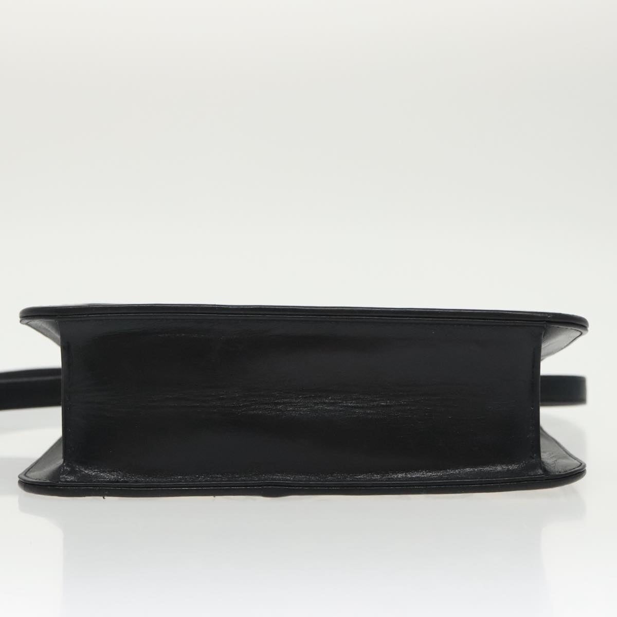 CELINE C Sulky Shoulder Bag Canvas Navy Gold - 10