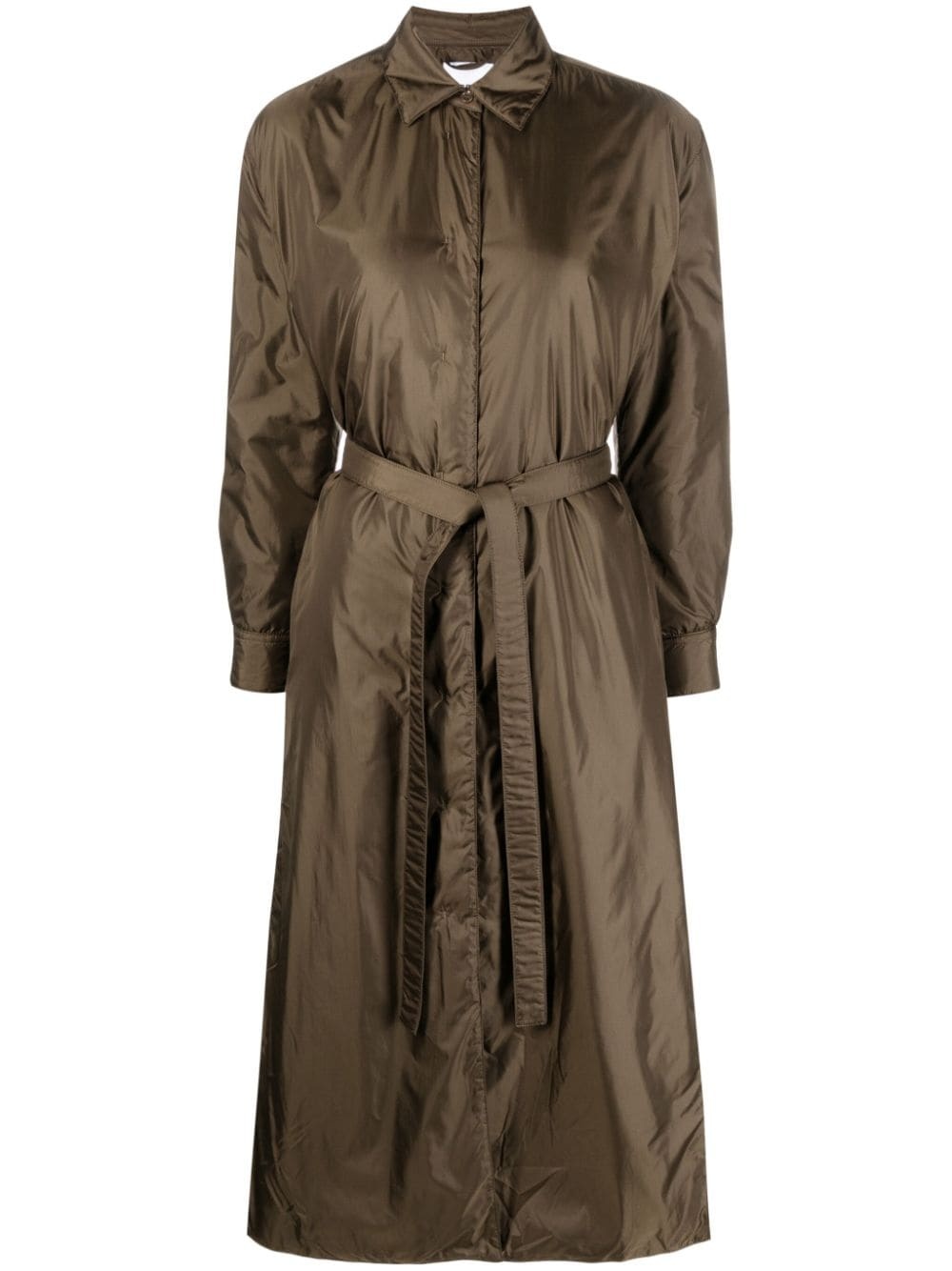 padded trench coat - 1