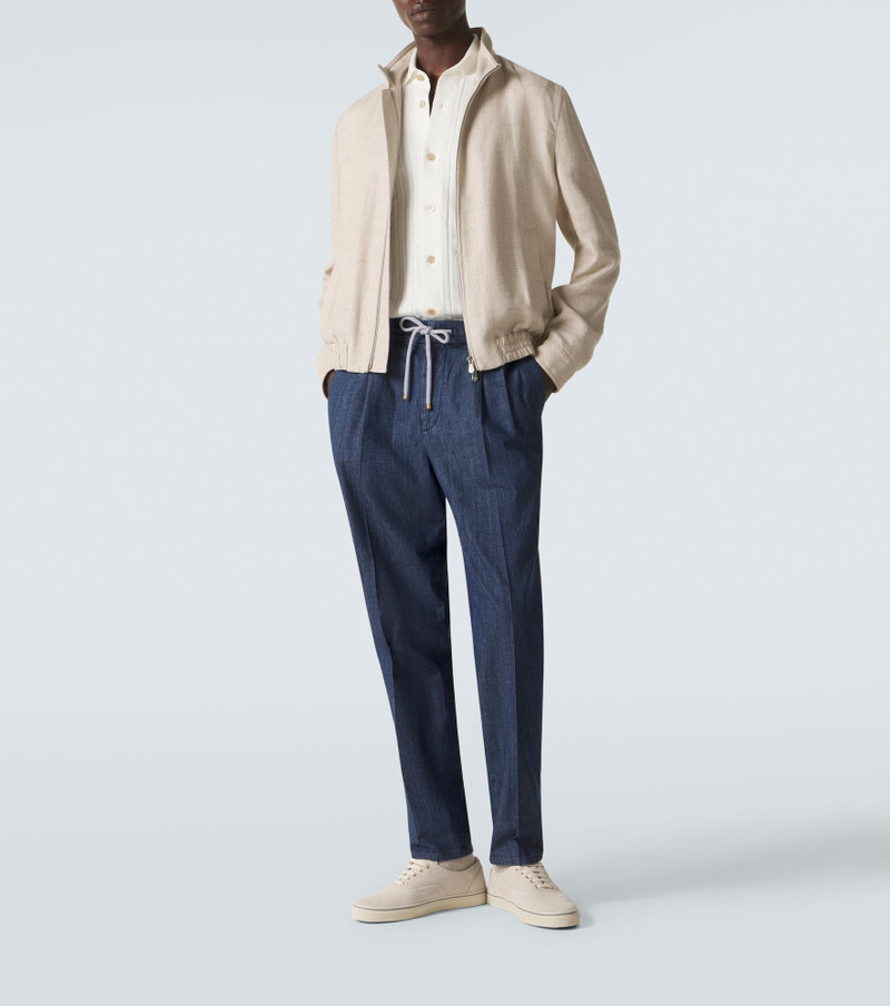 Brunello Cucinelli Pleated straight jeans outlook