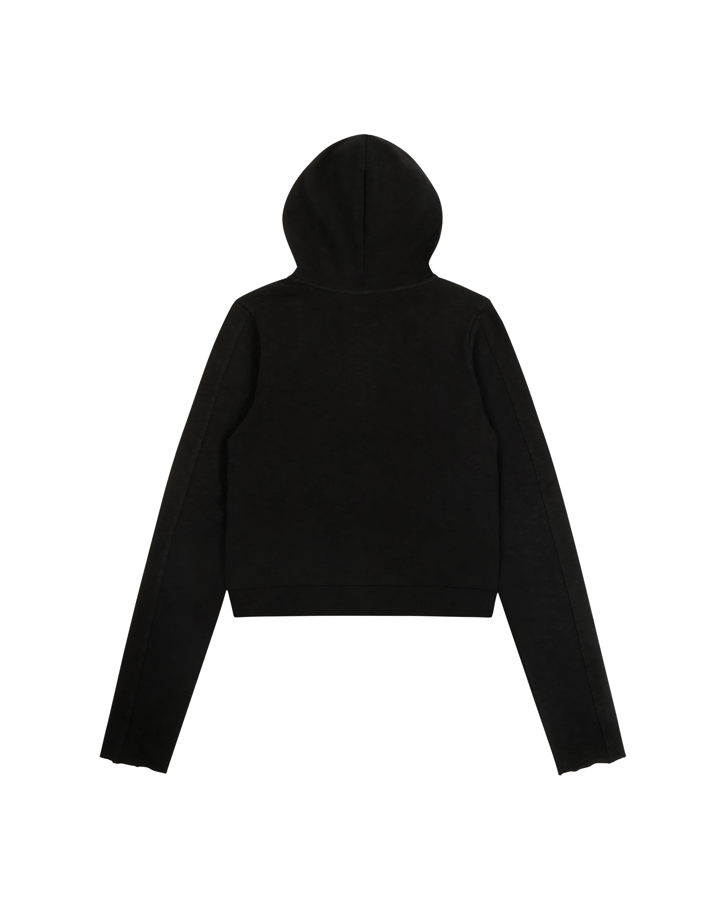 LIGHTWEIGHT CROPPED ZIP-UP BLACK - 7