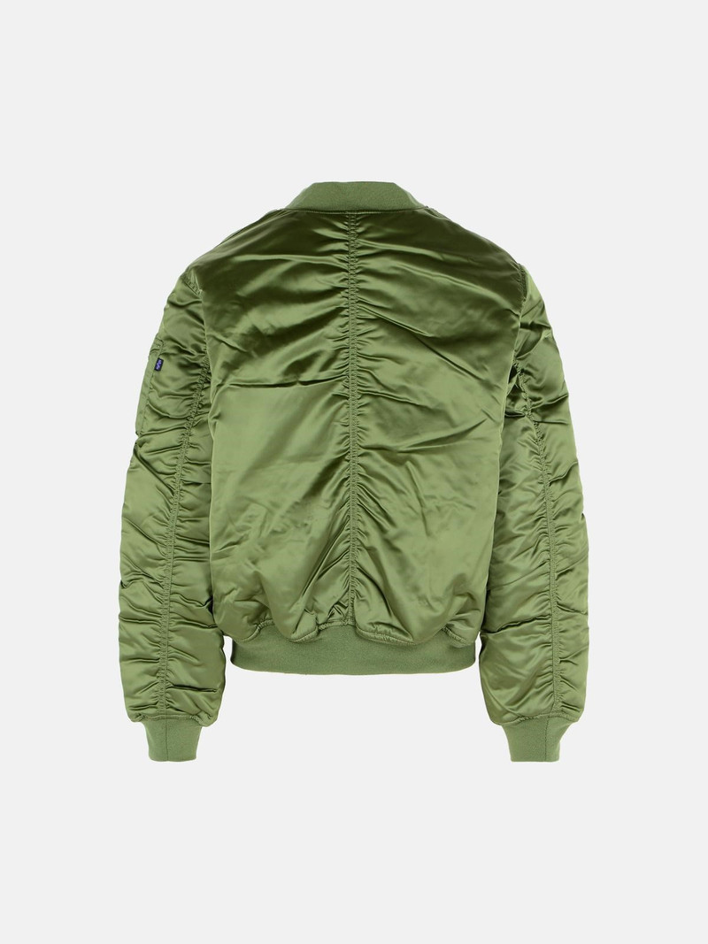 ALPHA INDUSTRIES 'MA-1 UV' GREEN NYLON BOMBER JACKET outlook