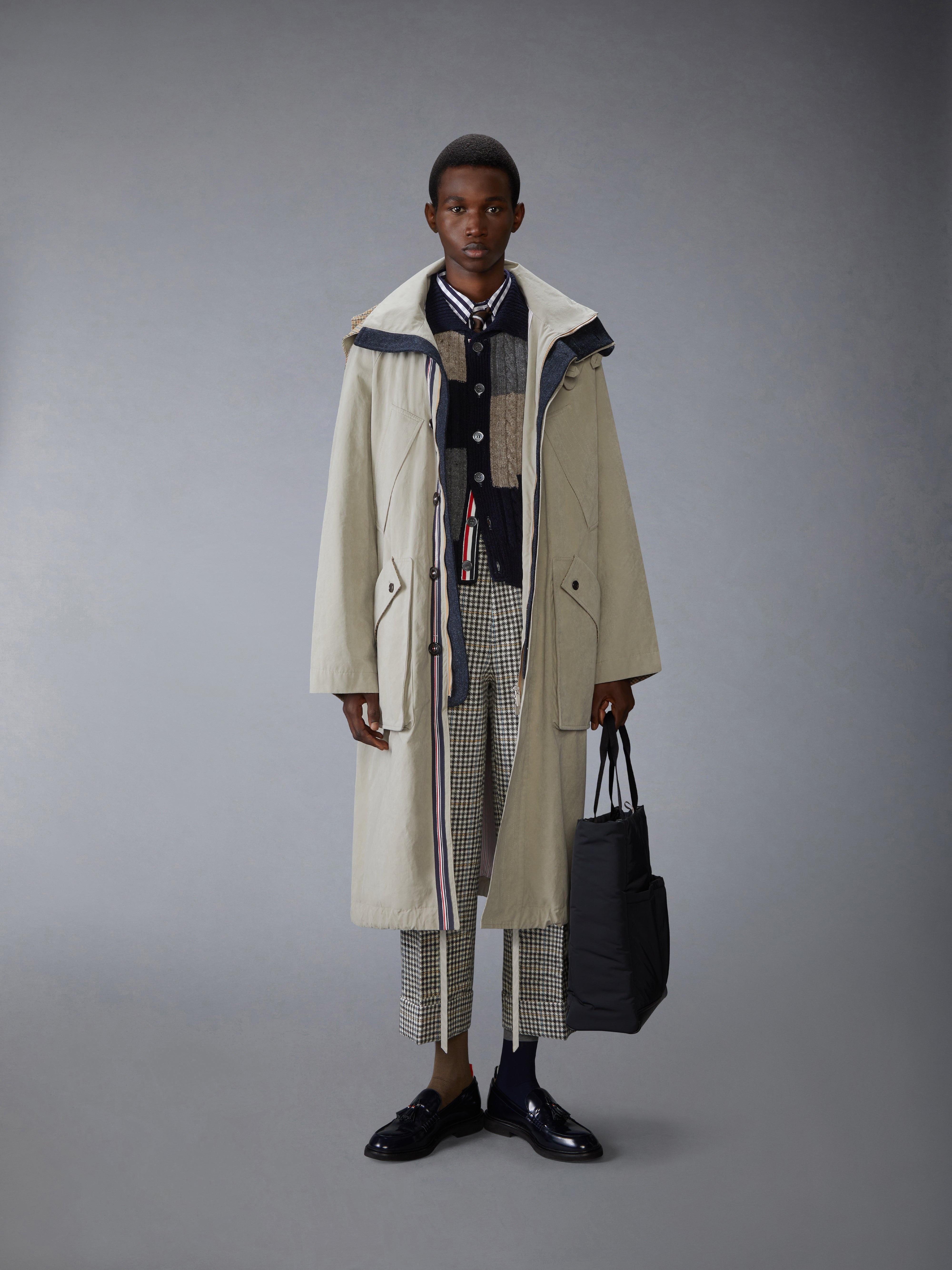 WAXED TECH HOODED PARKA - 4