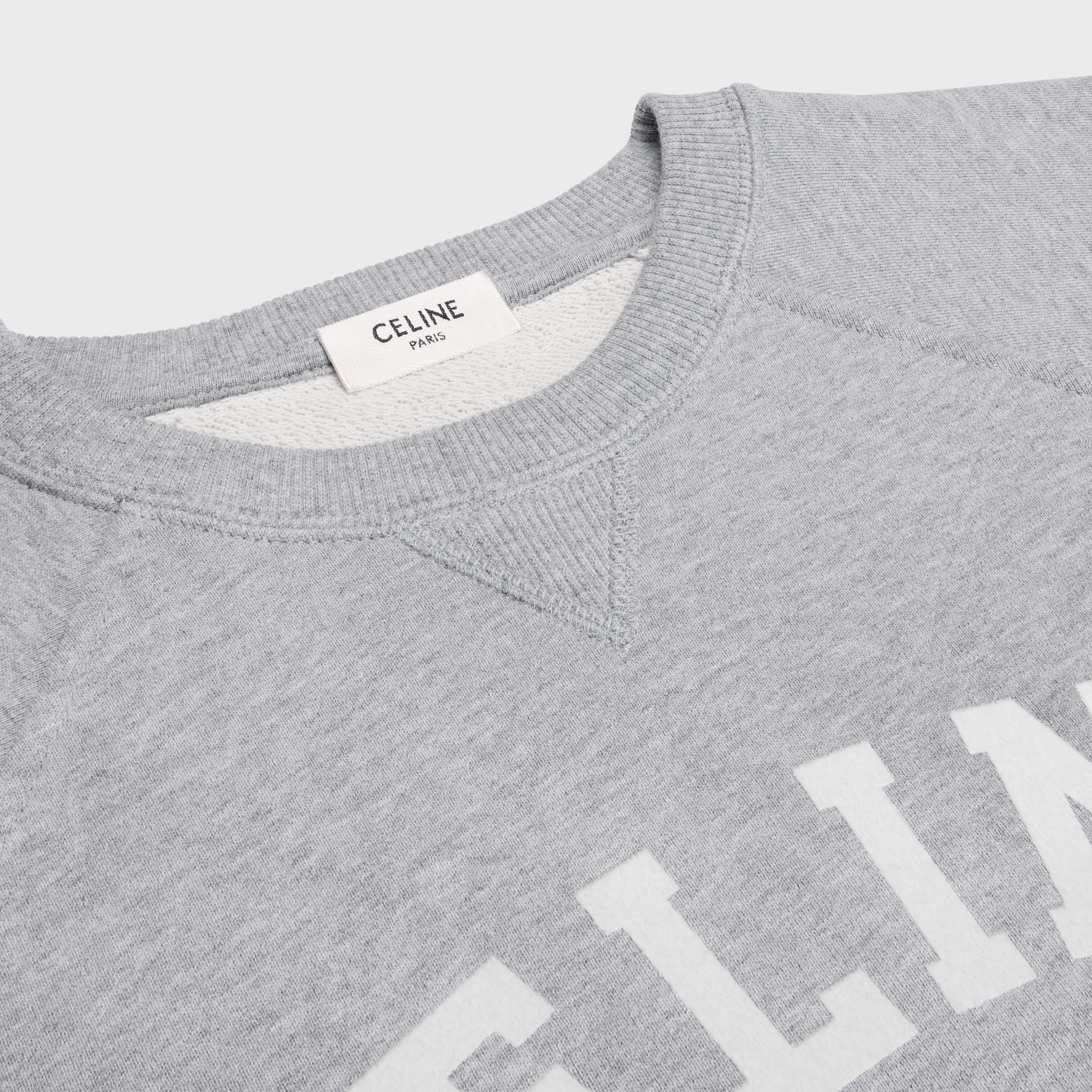 celine hamptons 70's sweatshirt in cotton fleece - 3