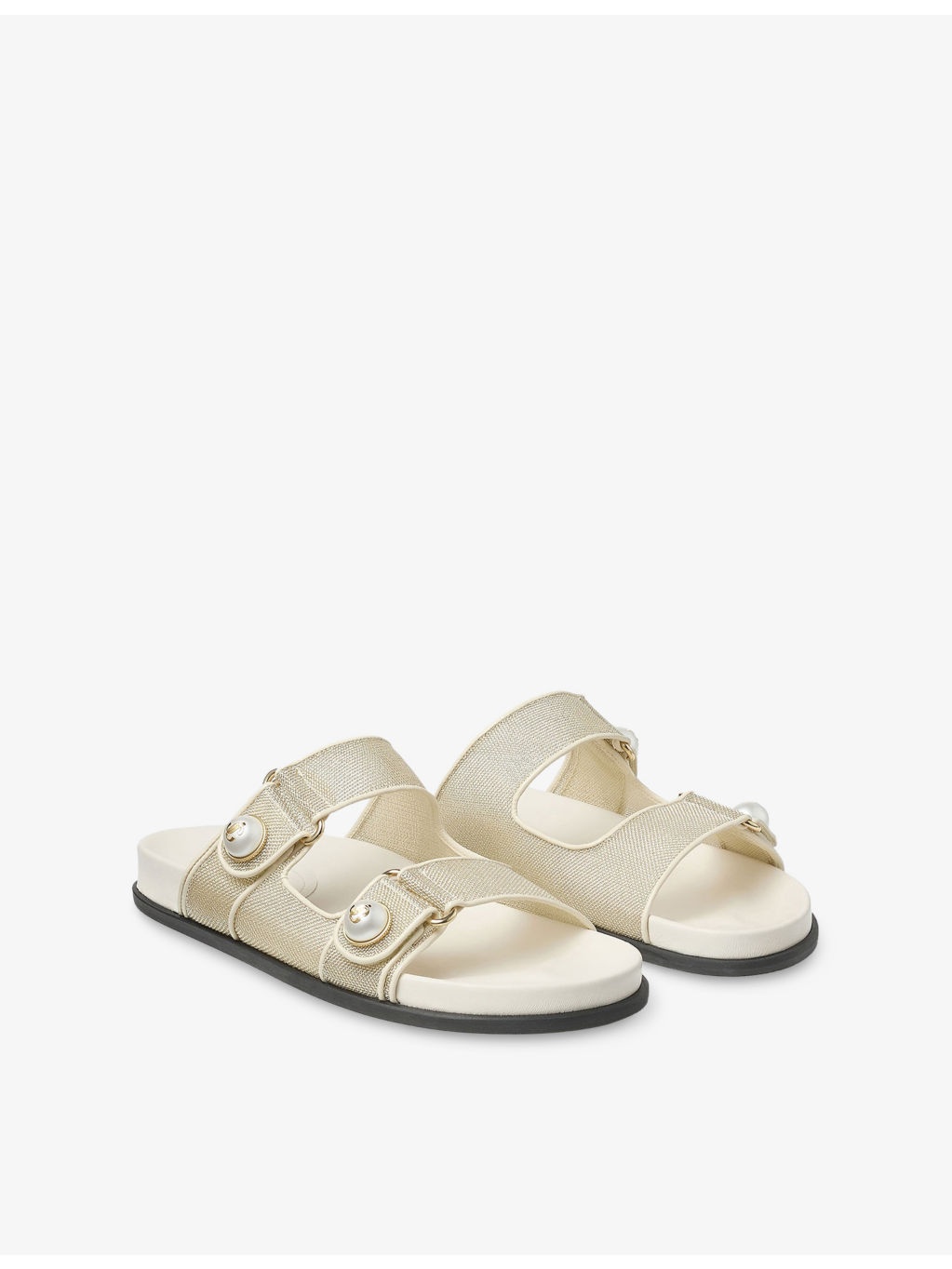 Fayence Mesh Flat Sandals - 3
