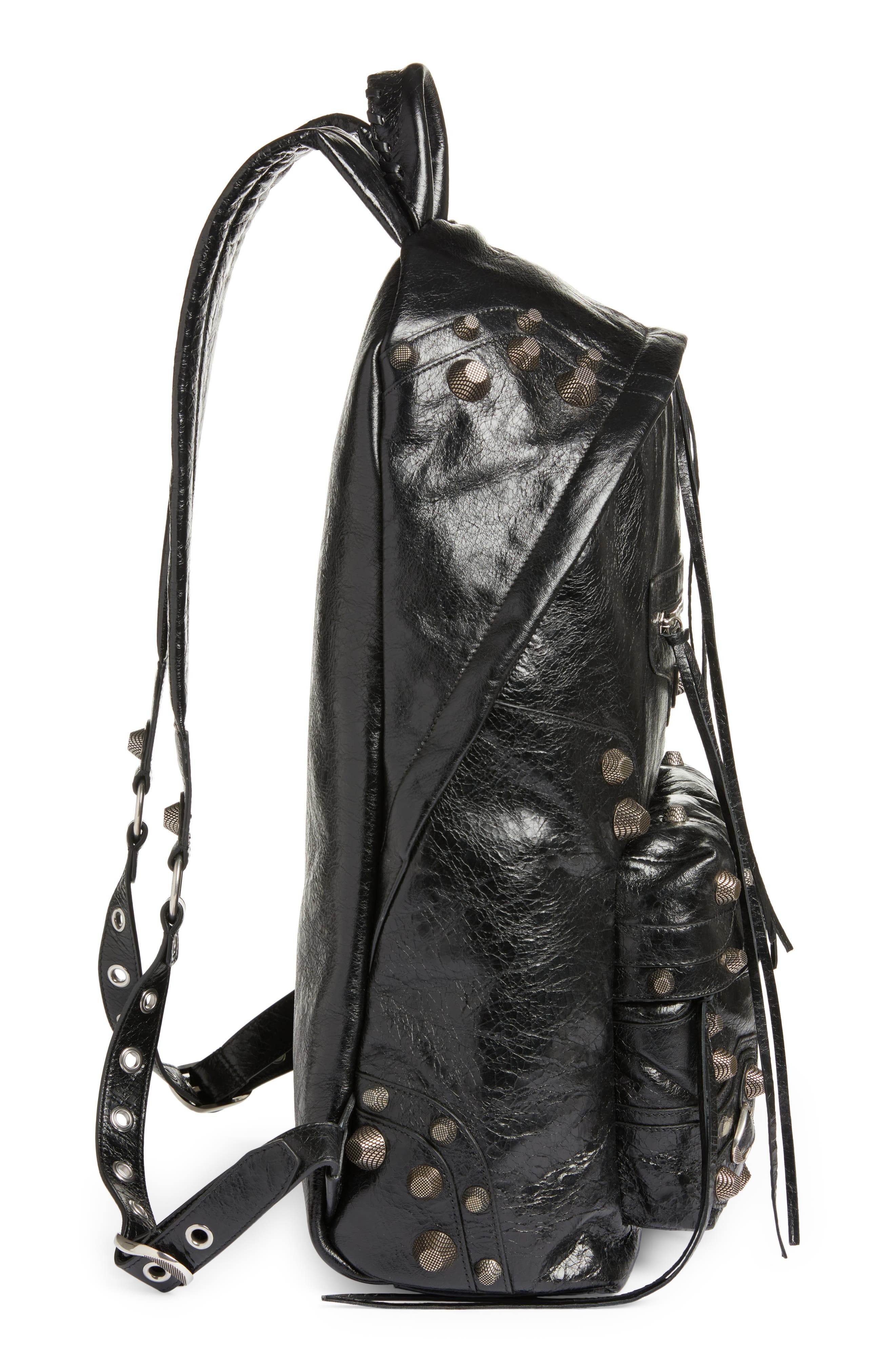 Balenciaga Medium Le Cagole Leather Backpack in Black at Nordstrom - 4
