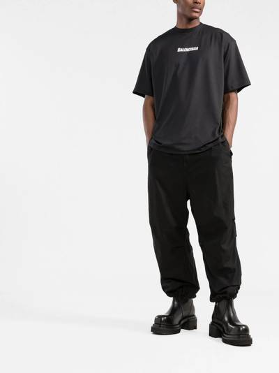 BALENCIAGA Swim oversized logo T-shirt outlook