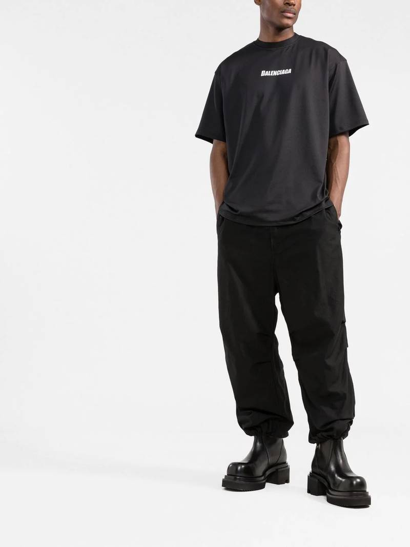 BALENCIAGA Swim oversized logo T-shirt outlook