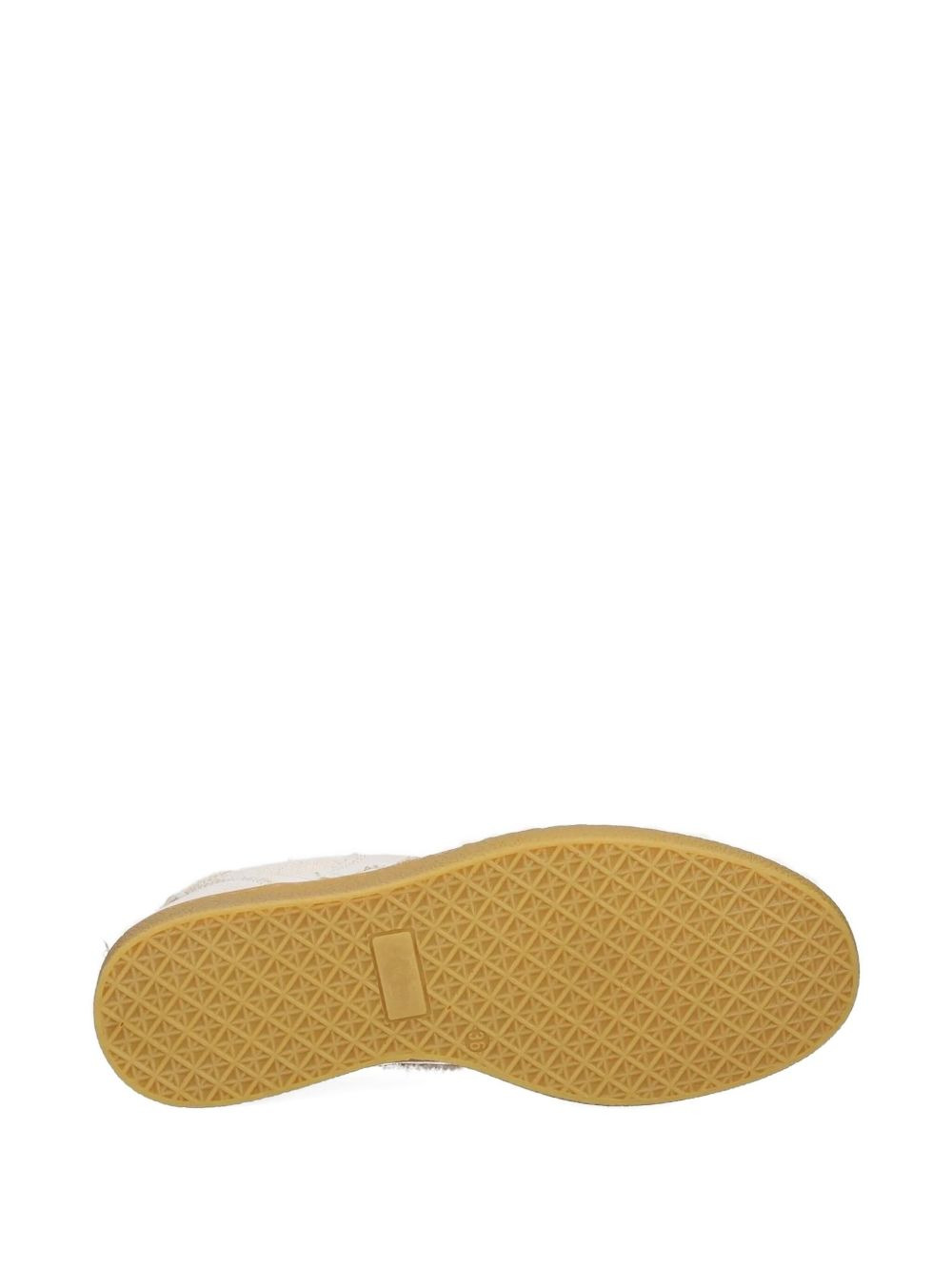 frayed-detail sneakers - 4