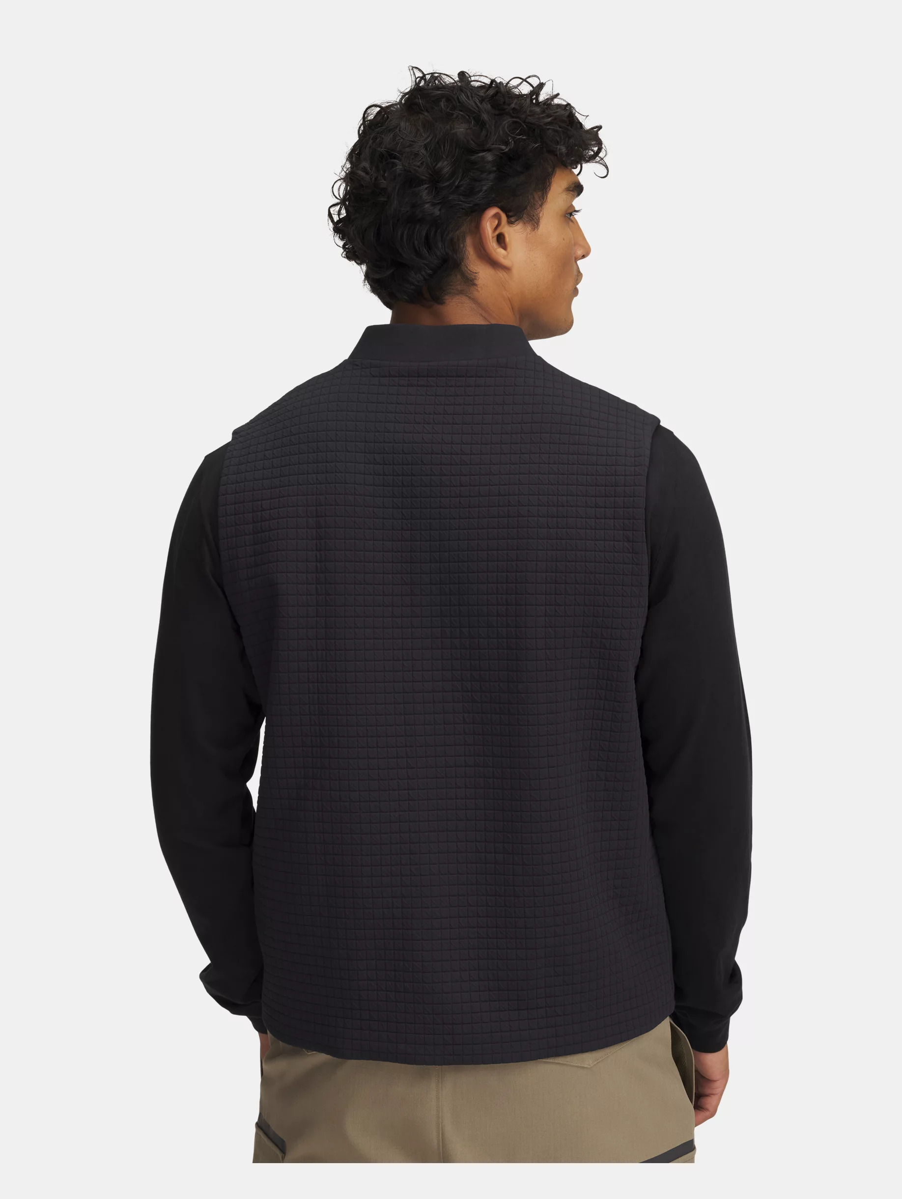 Men's UA Unstoppable Fleece Grid Vest - 2