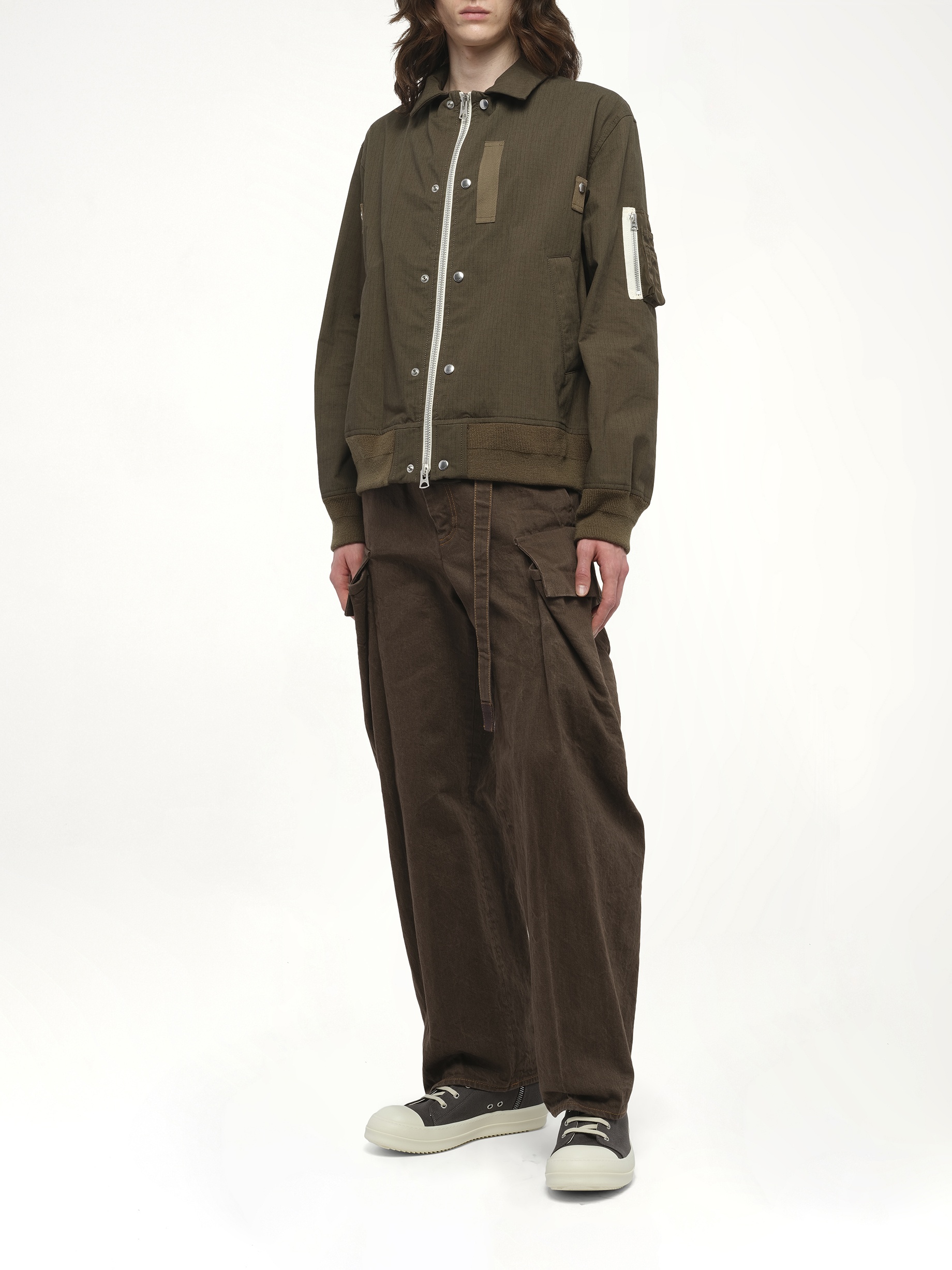 Rip Stop Blouson in Khaki - 4