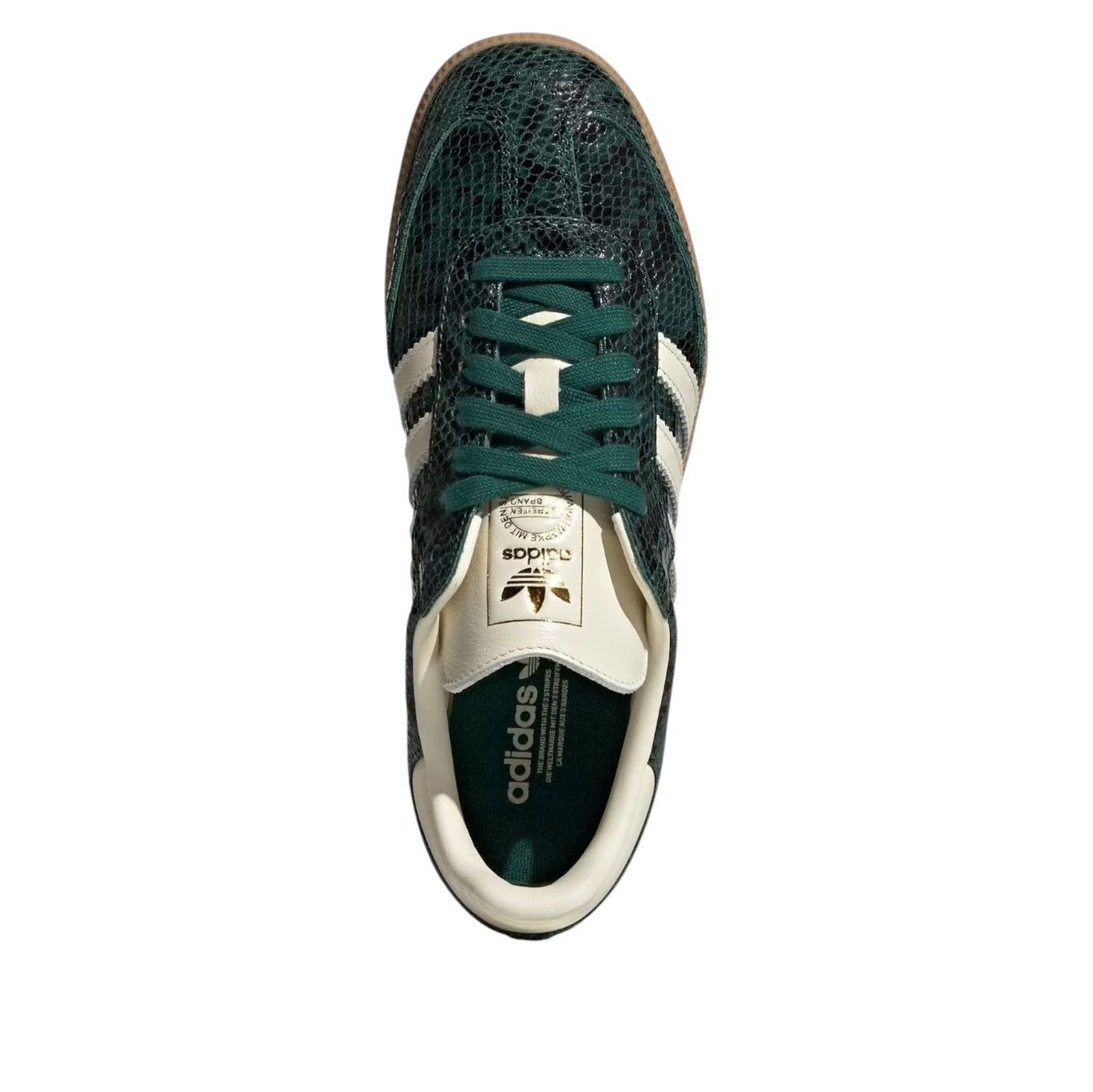(WMNS) adidas Samba OG Faux Snakeskin 'Collegiate Green' JR8848 - 3