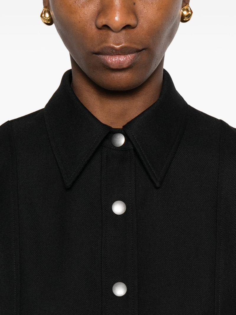 buttoned belted mini shirt dress 5