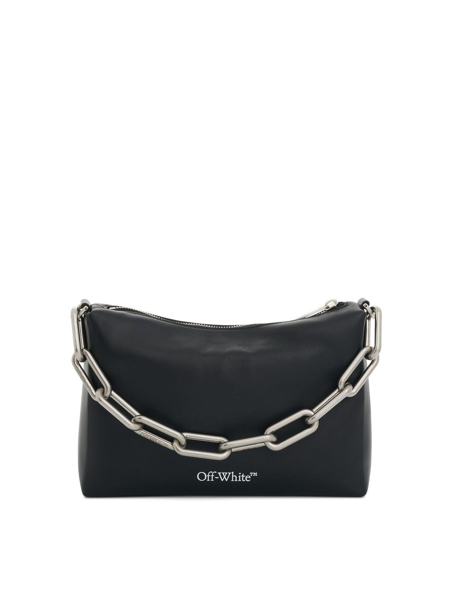 Block Pouch Quote Bag in Black/Silver - 3