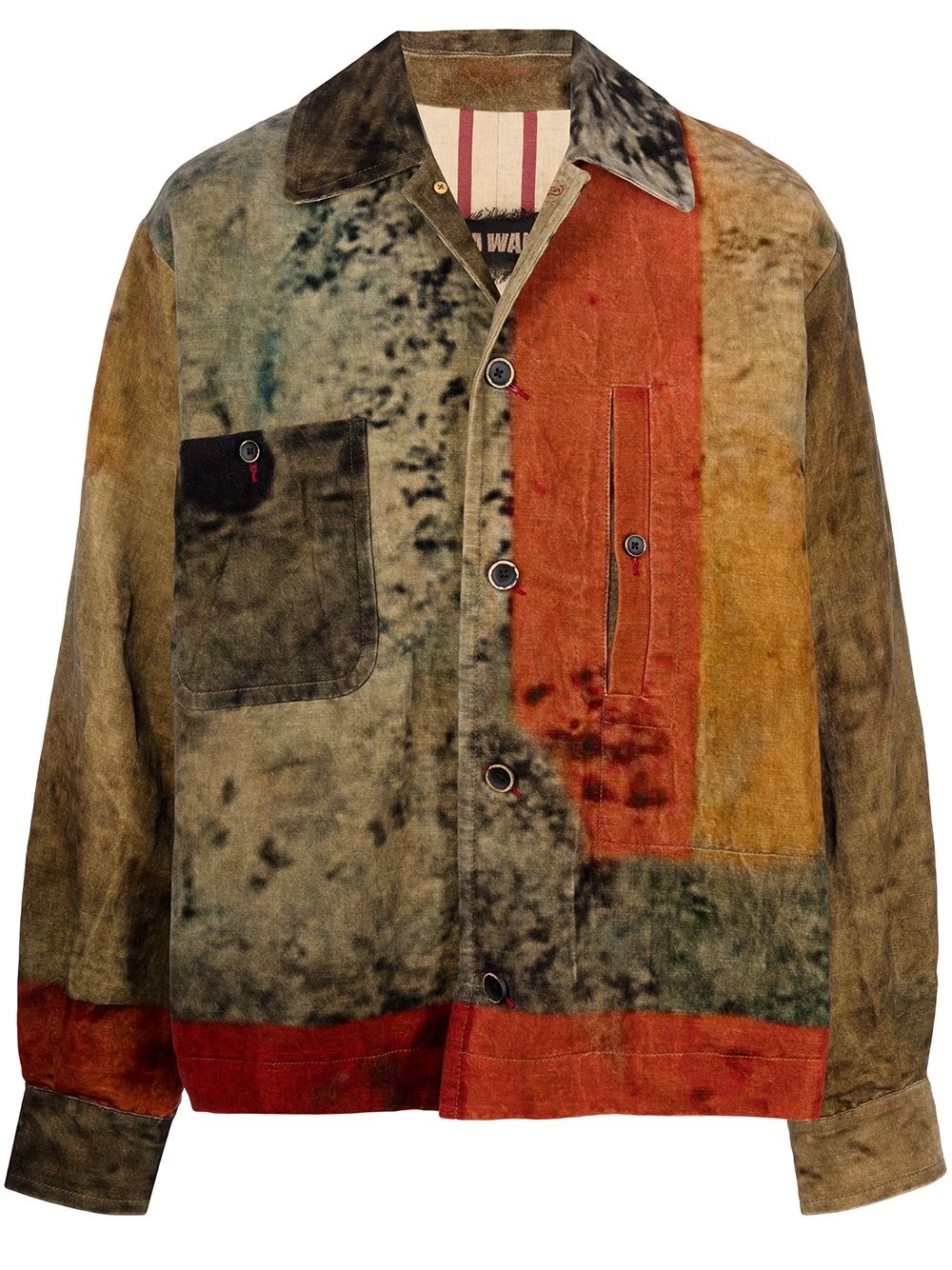 patchwork-print bomber jacket - 1