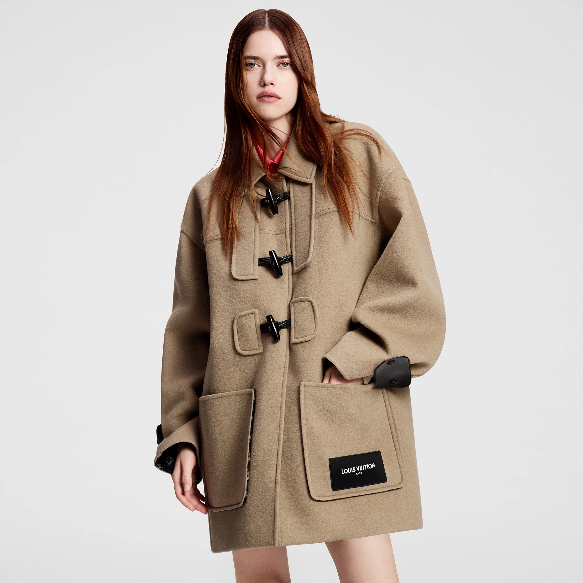 Monogram Accent Duffle Coat - 5
