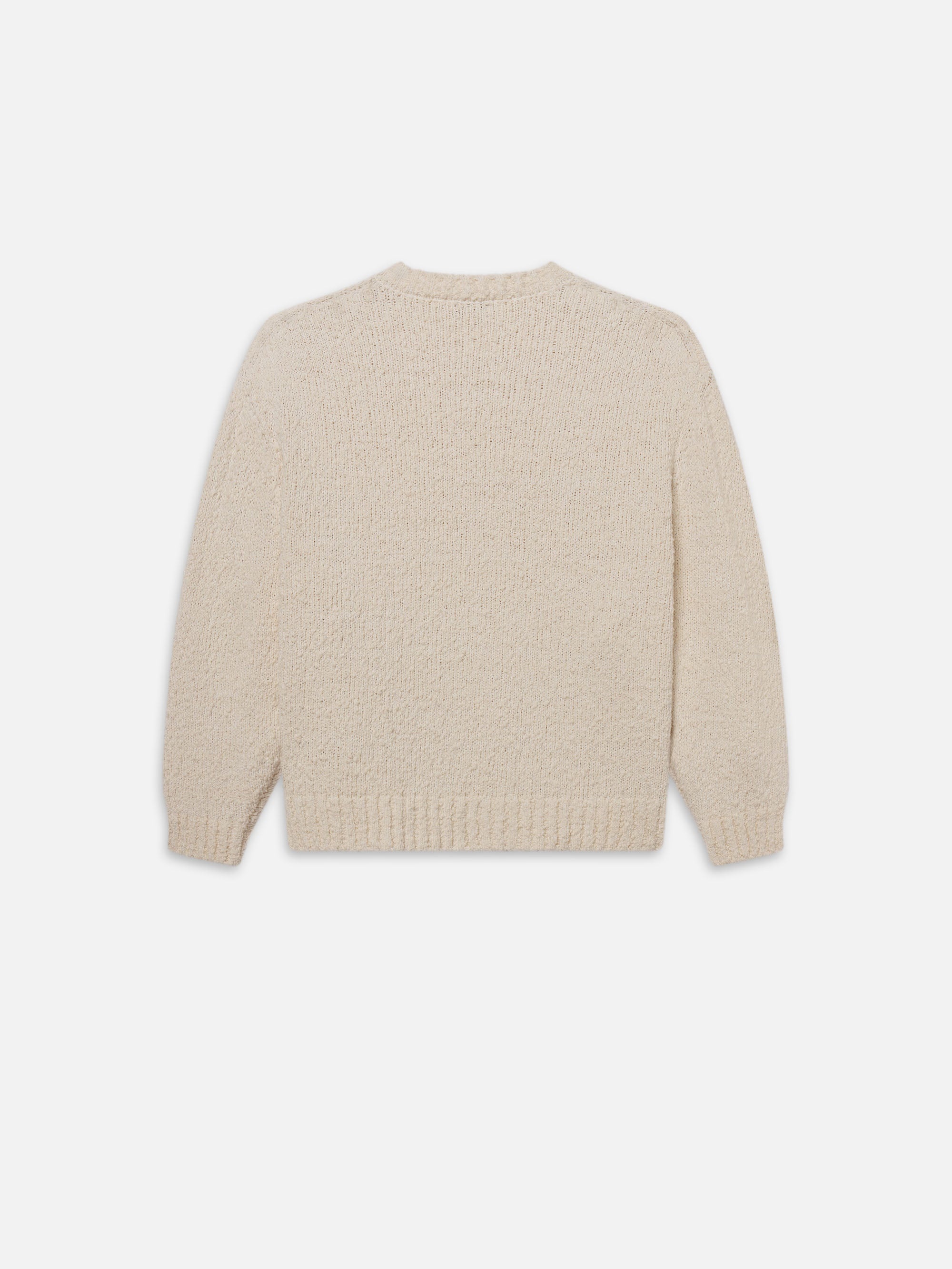 Chunky Textured Sweater in Cream - 4