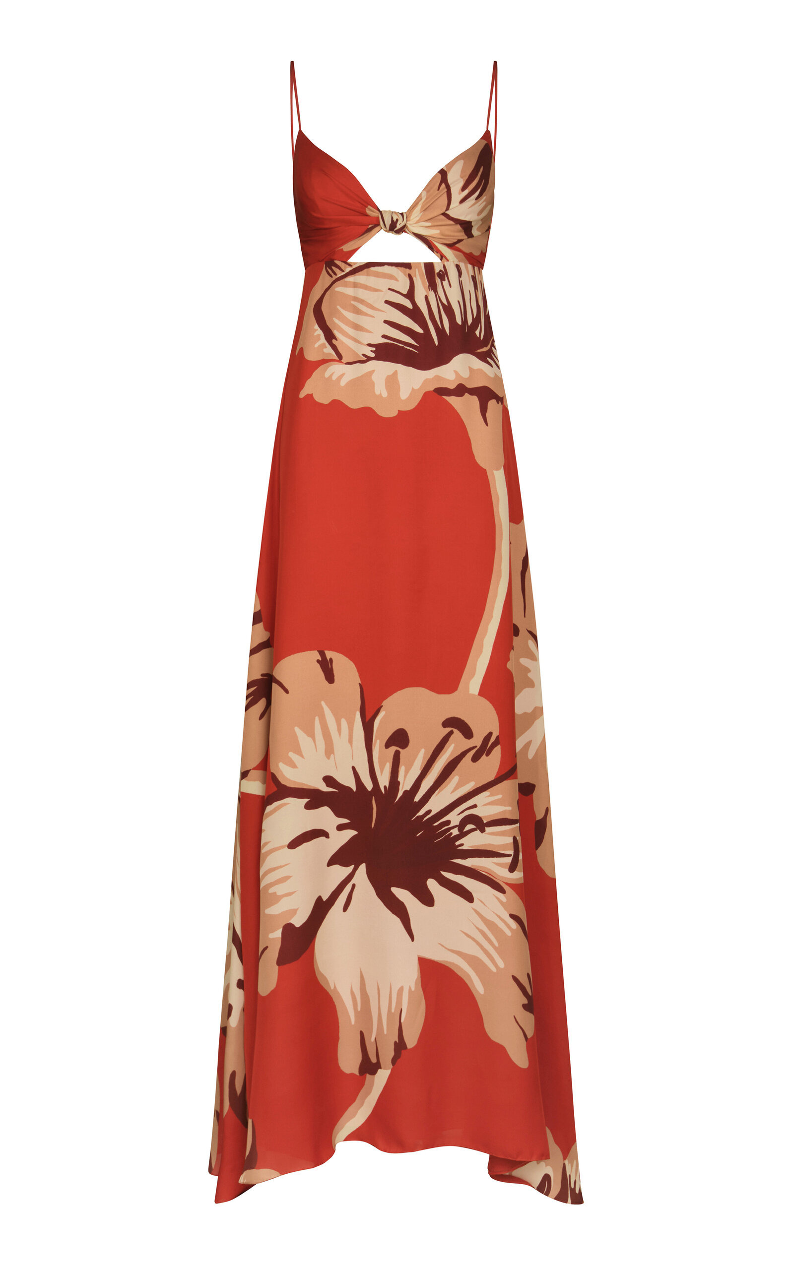 Dreamscape Silk Maxi Dress red - 1